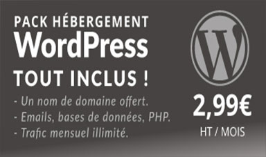 pack hébergement WordPress tout inclus